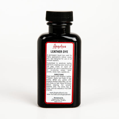 Black Angelus Leather Dye Gold #072 3Oz/88.72Ml Leather Dyes