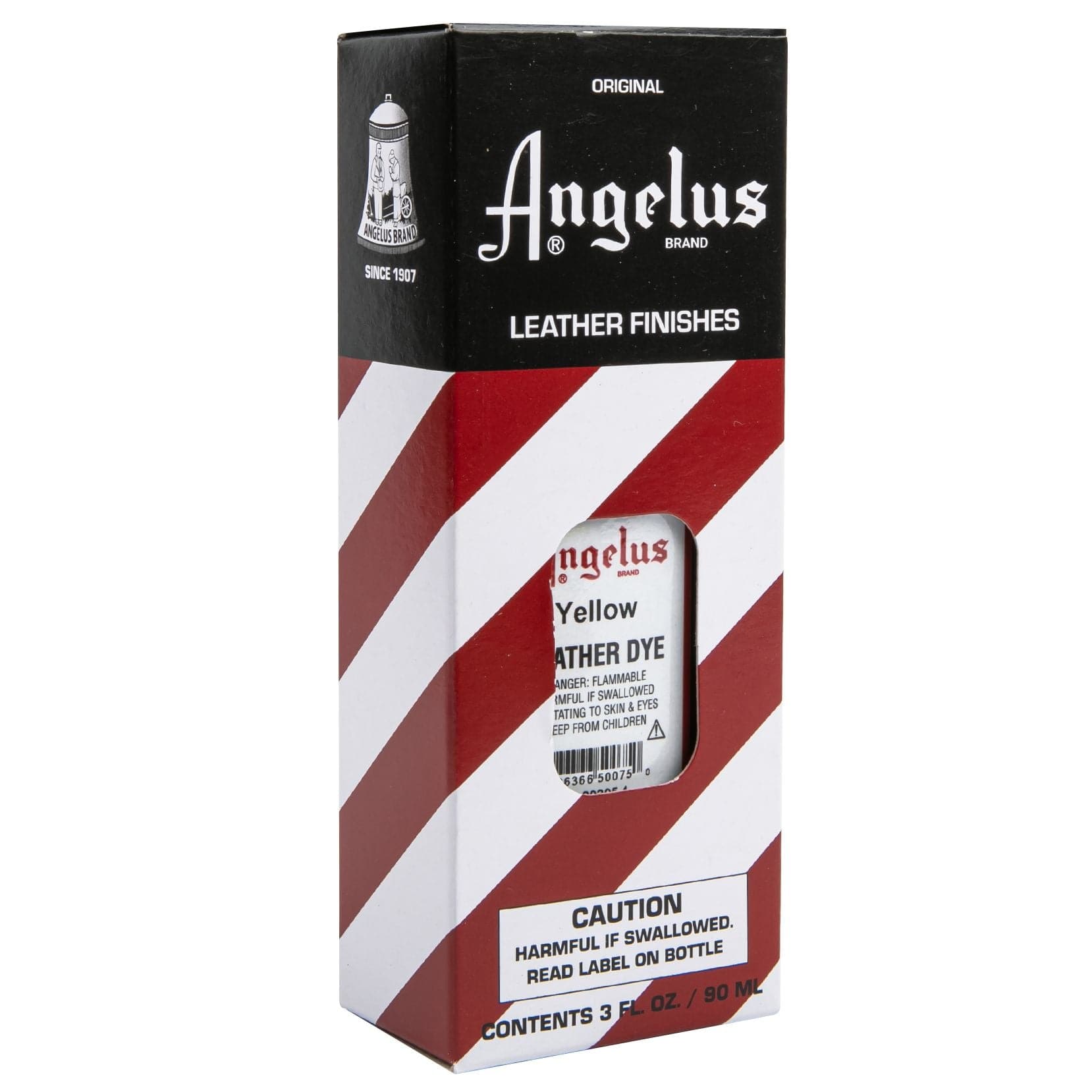 Brown Angelus Leather Dye Yellow #075 3Oz/88.72Ml Leather Dyes