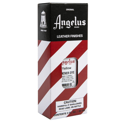 Brown Angelus Leather Dye Yellow #075 3Oz/88.72Ml Leather Dyes