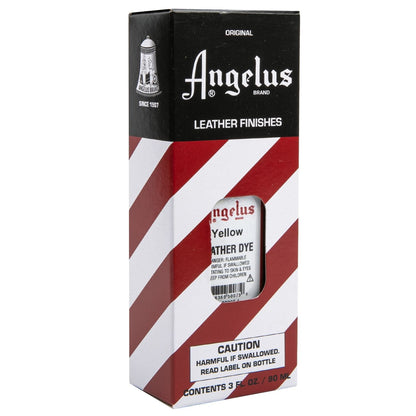 Brown Angelus Leather Dye Yellow #075 3Oz/88.72Ml Leather Dyes