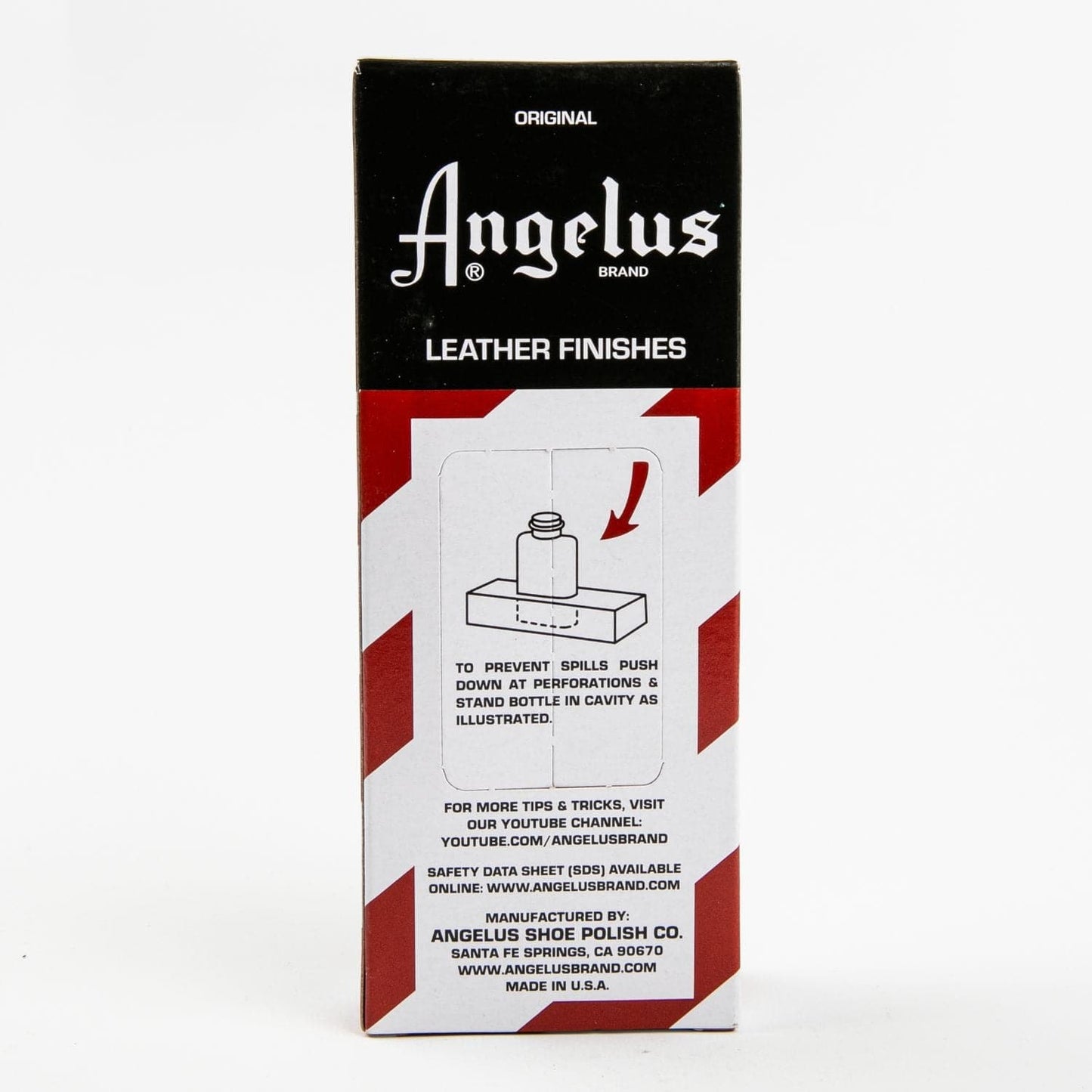 Dark Red Angelus Leather Dye Yellow #075 3Oz/88.72Ml Leather Dyes