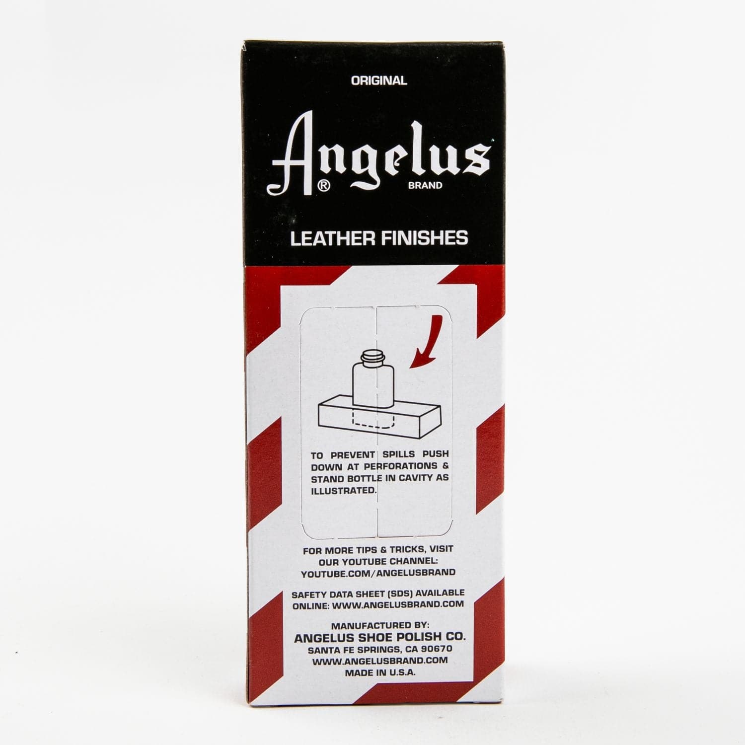 Dark Red Angelus Leather Dye Yellow #075 3Oz/88.72Ml Leather Dyes