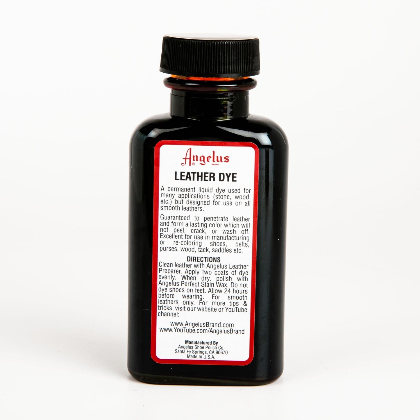 White Smoke Angelus Leather Dye Bismark Brown #091 3Oz/88.72Ml Leather Dyes