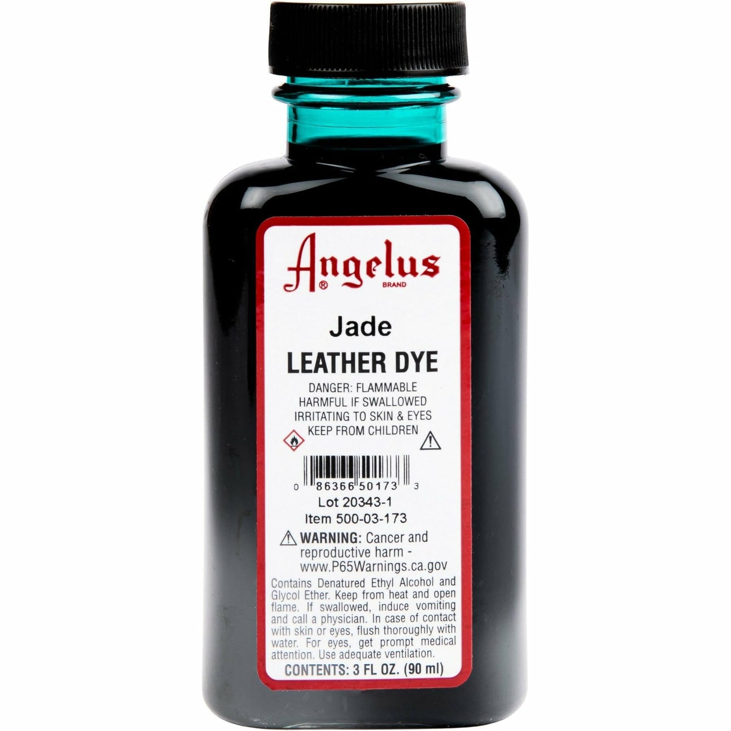 Dark Red Angelus Leather Dye Jade #173 3Oz/88.72Ml Leather Dyes