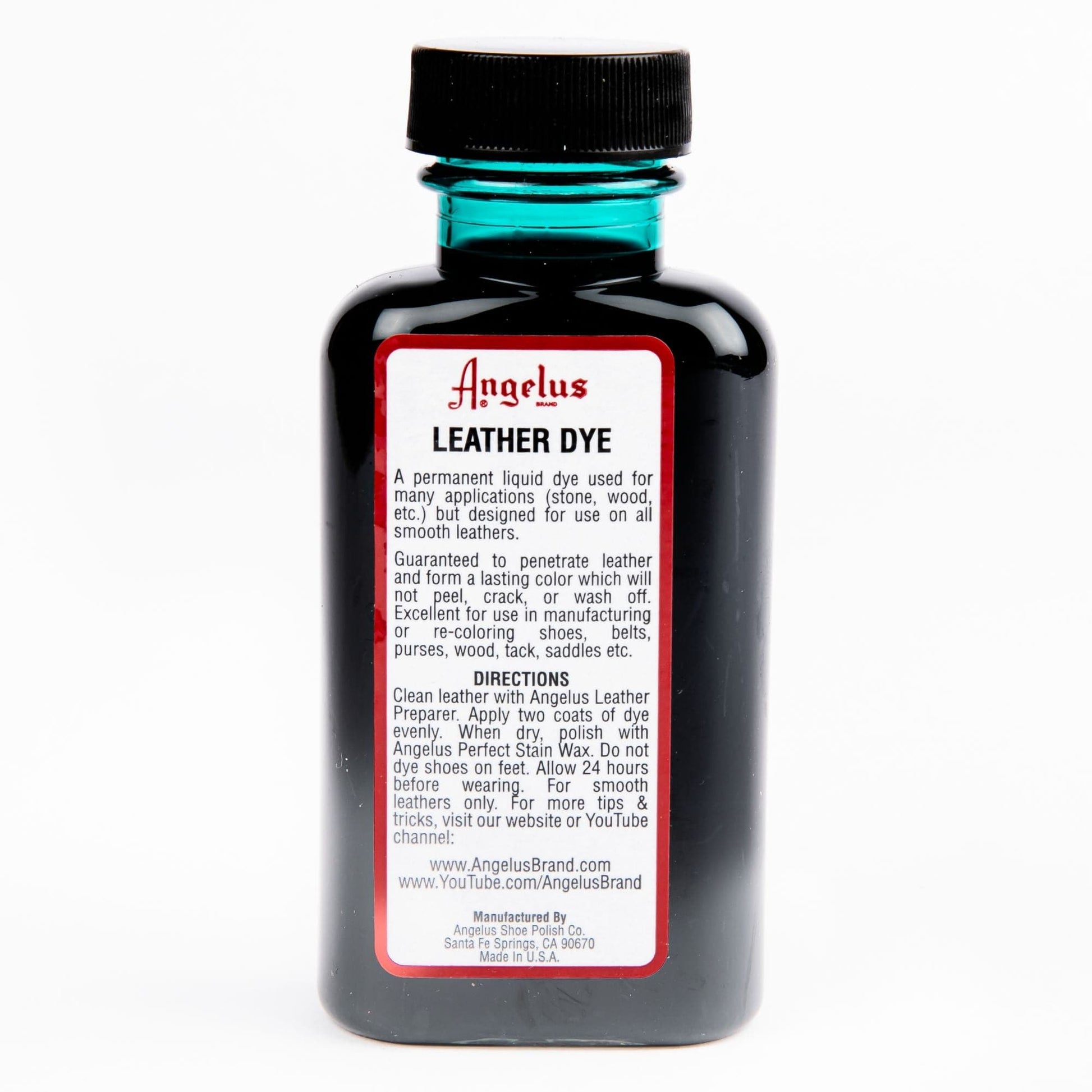 White Smoke Angelus Leather Dye Jade #173 3Oz/88.72Ml Leather Dyes