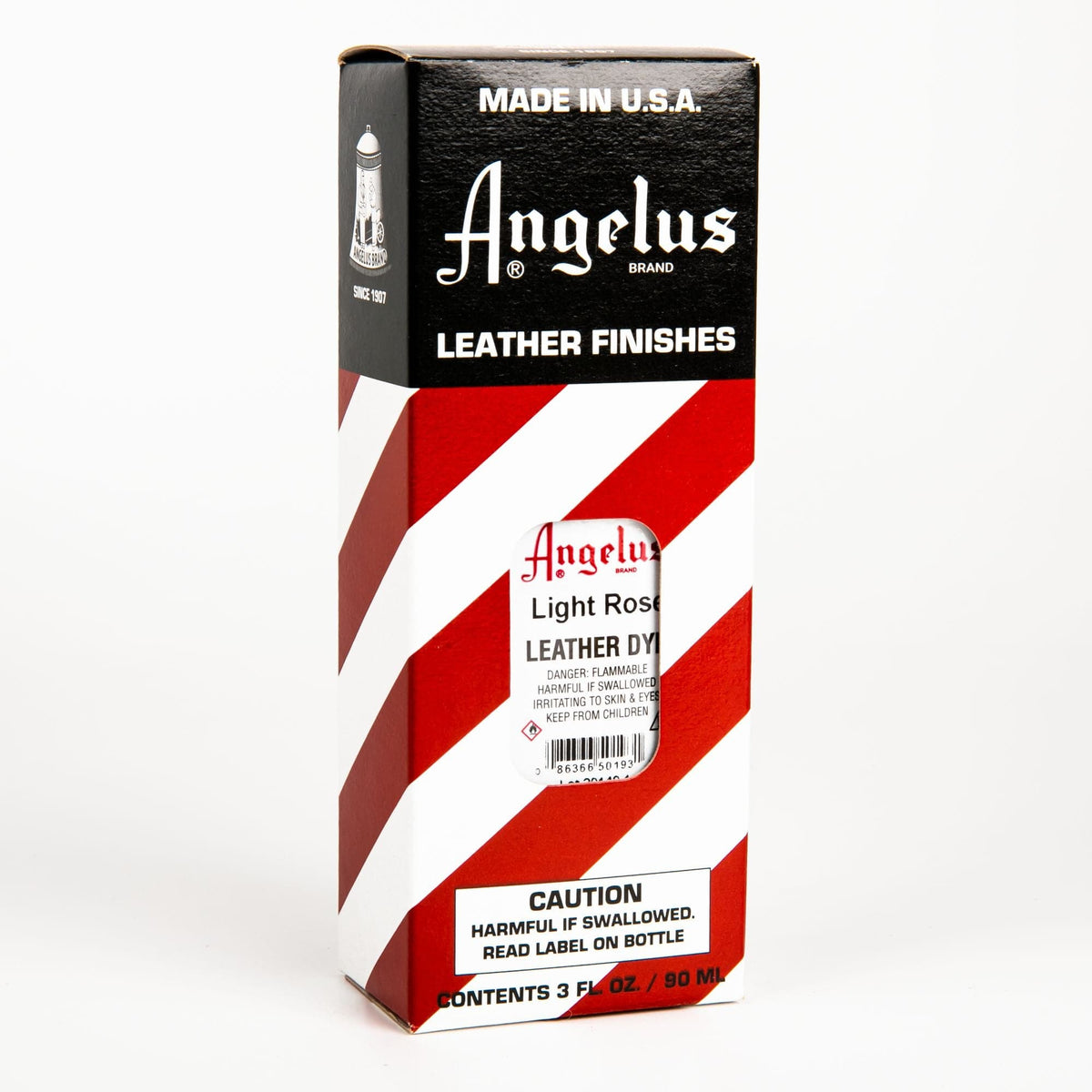 Red Angelus Leather Dye Light Rose #193 3Oz/88.72Ml Leather Dyes