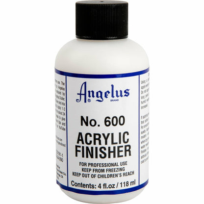 Gray Angelus Acrylic Flexible Clear Finish #600 (4 Oz) 118Ml Leather Paint Mediums