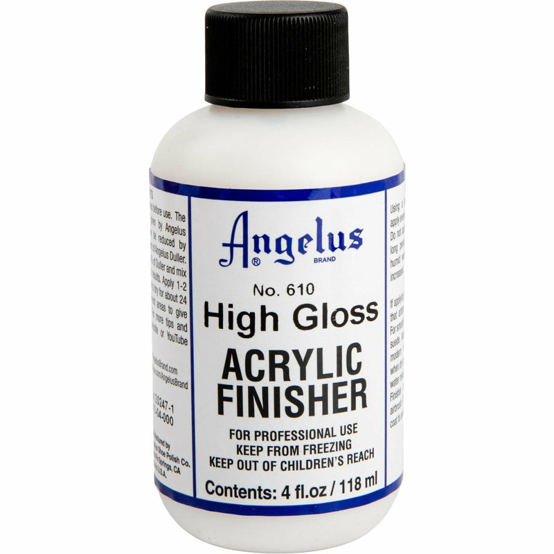 Angelus BRAND Acrylic Leather Paint High Gloss Finisher No. 610 - 4oz for  sale online