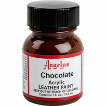 Black Angelus Acrylic Paint Chocolate #015 29Ml Use On Leather, Vinyl Or Fabric Leather Paints