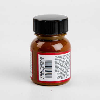 Dark Red Angelus Acrylic Paint English Tan #019 29Ml Use On Leather, Vinyl Or Fabric Leather Paints