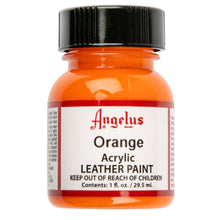 Dark Orange Angelus Acrylic Paint Orange #024 29Ml Use On Leather, Vinyl Or Fabric Leather Paints