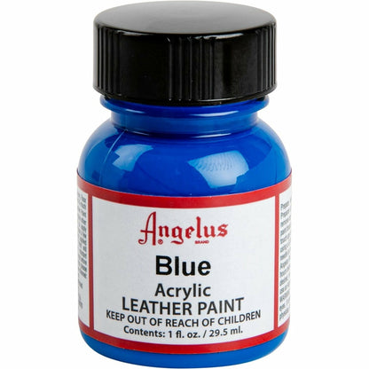 Dark Blue Angelus Acrylic Paint Blue #040 29Ml Use On Leather, Vinyl Or Fabric Leather Paints