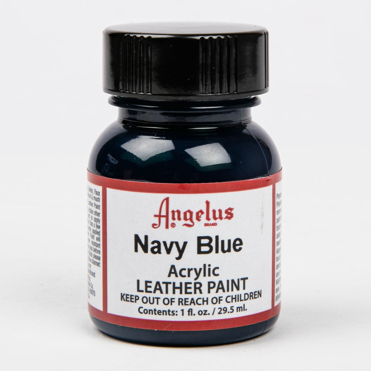 Black Angelus Acrylic Paint Navy Blue #042 29Ml Use On Leather, Vinyl Or Fabric Leather Paints