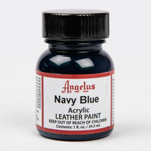 Black Angelus Acrylic Paint Navy Blue #042 29Ml Use On Leather, Vinyl Or Fabric Leather Paints