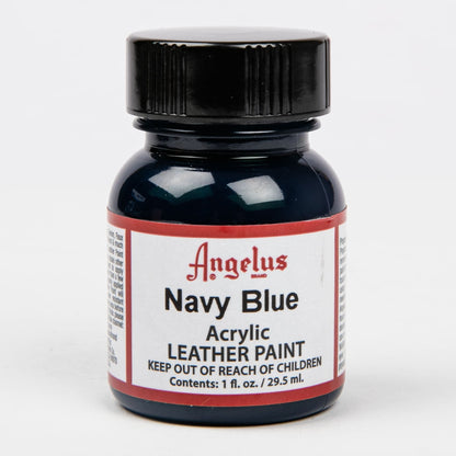 Black Angelus Acrylic Paint Navy Blue #042 29Ml Use On Leather, Vinyl Or Fabric Leather Paints