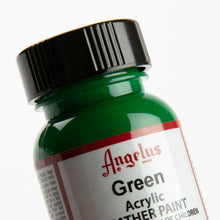 Dark Green Angelus Acrylic Paint Green #050 29Ml Use On Leather, Vinyl Or Fabric Leather Paints