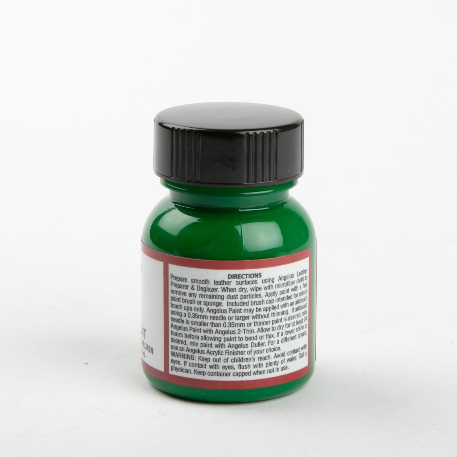 Dark Green Angelus Acrylic Paint Green #050 29Ml Use On Leather, Vinyl Or Fabric Leather Paints