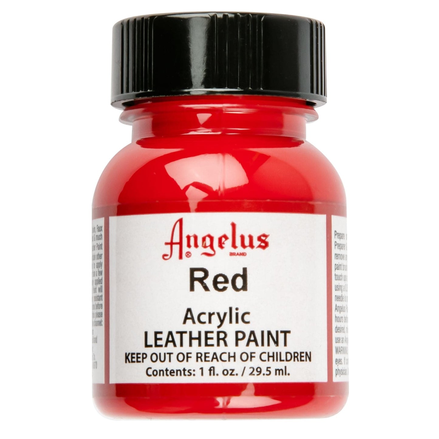 Red Angelus Acrylic Paint Red #064 29Ml Use On Leather, Vinyl Or Fabric Leather Paints