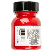 Red Angelus Acrylic Paint Red #064 29Ml Use On Leather, Vinyl Or Fabric Leather Paints