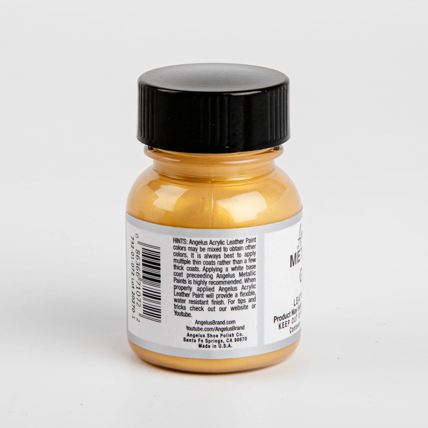 Goldenrod Angelus Acrylic Paint Gold #072 29Ml Use On Leather, Vinyl Or Fabric Leather Paints