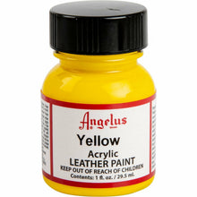 Gold Angelus Acrylic Paint Yellow #075 29Ml Use On Leather, Vinyl Or Fabric Leather Paints