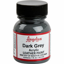 Black Angelus Acrylic Paint Dark Grey #080 29Ml Use On Leather, Vinyl Or Fabric Leather Paints