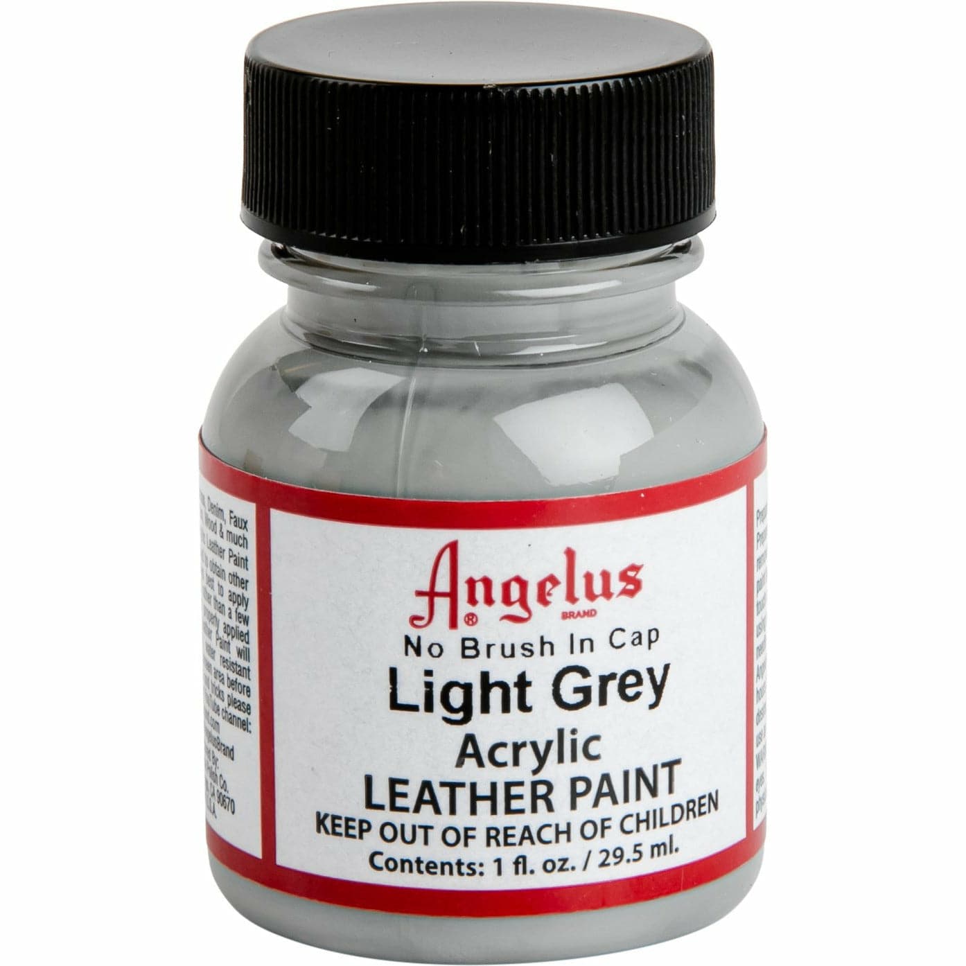 Dark Gray Angelus Acrylic Paint Light Grey #082 29Ml Use On Leather, Vinyl Or Fabric Leather Paints