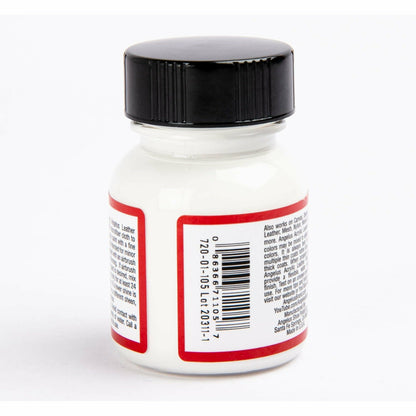 Firebrick Angelus Acrylic Paint Flat White #105 29Ml Use On Leather, Vinyl Or Fabric Leather Paints