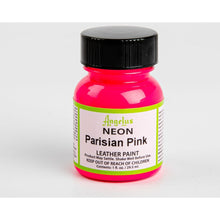 Deep Pink Angelus Neon Acrylic Paint Parisian Pink 29Ml Use On Leather, Vinyl Or Fabric Leather Paints