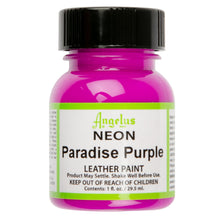Medium Violet Red Angelus Neon Acrylic Paint Paradise Purple 29Ml Use On Leather, Vinyl Or Fabric Leather Paints