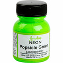 Lawn Green Angelus Neon Acrylic Paint Popsicle Green 29Ml Use On Leather, Vinyl Or Fabric Leather Paints