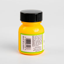 Gold Angelus Neon Acrylic Paint Sunset Yellow 29Ml Use On Leather, Vinyl Or Fabric Leather Paints