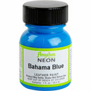 Dodger Blue Angelus Neon Acrylic Paint Bahama Blue 29Ml Use On Leather, Vinyl Or Fabric Leather Paints