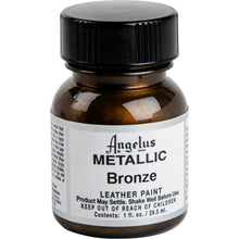 Black Angelus Acrylic Paint Bronze #142 29Ml Use On Leather, Vinyl Or Fabric Leather Paints