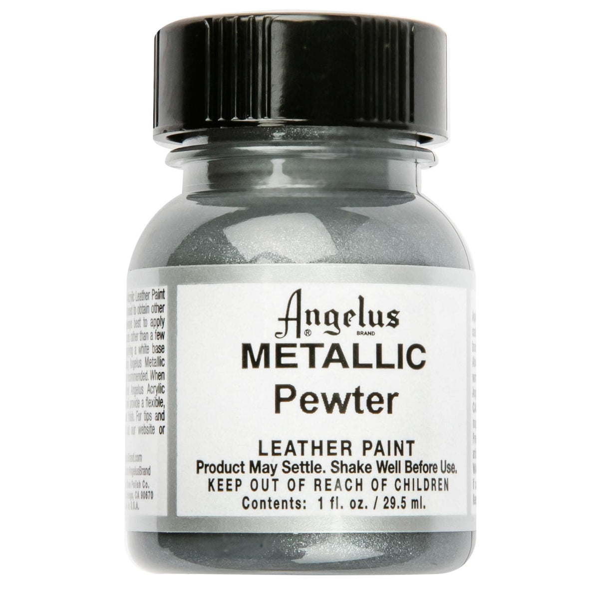 White Smoke Angelus Acrylic Paint Pewter #143 29Ml Use On Leather, Vinyl Or Fabric Leather Paints