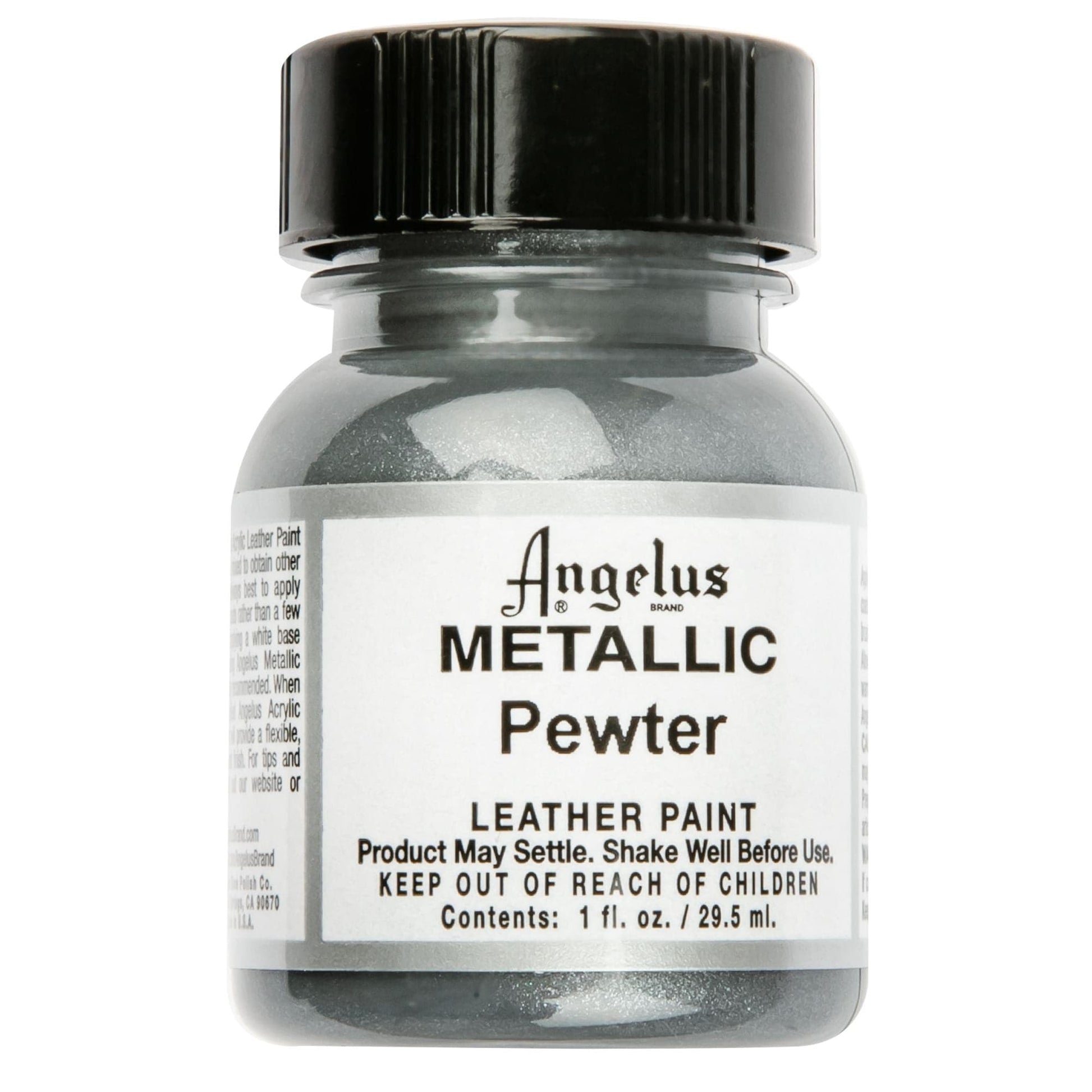 White Smoke Angelus Acrylic Paint Pewter #143 29Ml Use On Leather, Vinyl Or Fabric Leather Paints