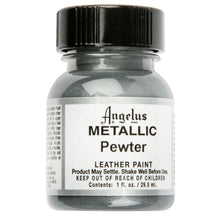 White Smoke Angelus Acrylic Paint Pewter #143 29Ml Use On Leather, Vinyl Or Fabric Leather Paints
