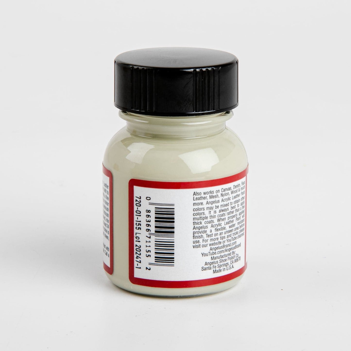 Gray Angelus Acrylic Paint Bone #155 29Ml Use On Leather, Vinyl Or Fabric Leather Paints