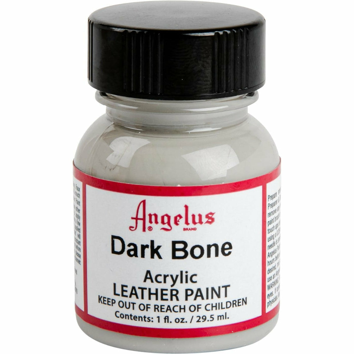 Gray Angelus Acrylic Paint Dark Bone #157 29Ml Use On Leather, Vinyl Or Fabric Leather Paints