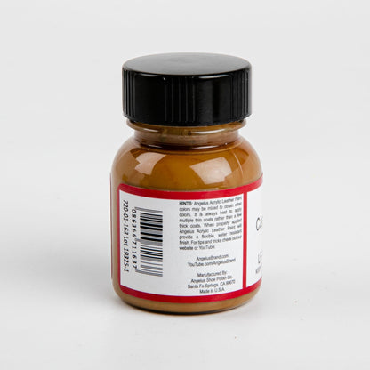 Saddle Brown Angelus Acrylic Paint Capezio Tan #163 29Ml Use On Leather, Vinyl Or Fabric Leather Paints