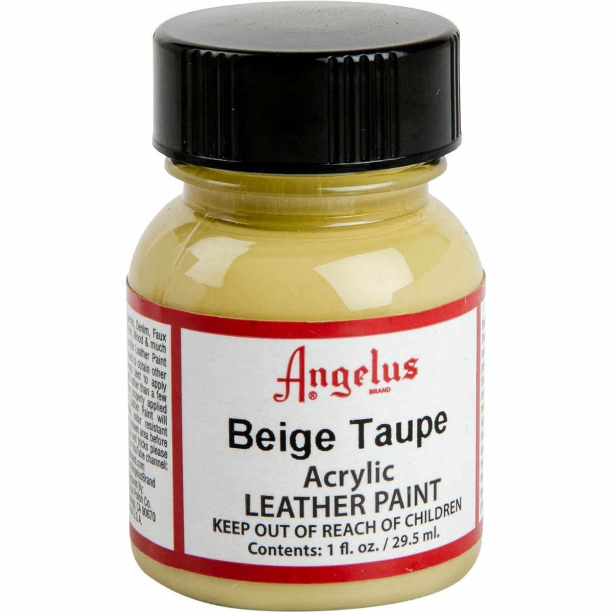 Dark Khaki Angelus Acrylic Paint Beige Taupe #165 29Ml Use On Leather, Vinyl Or Fabric Leather Paints
