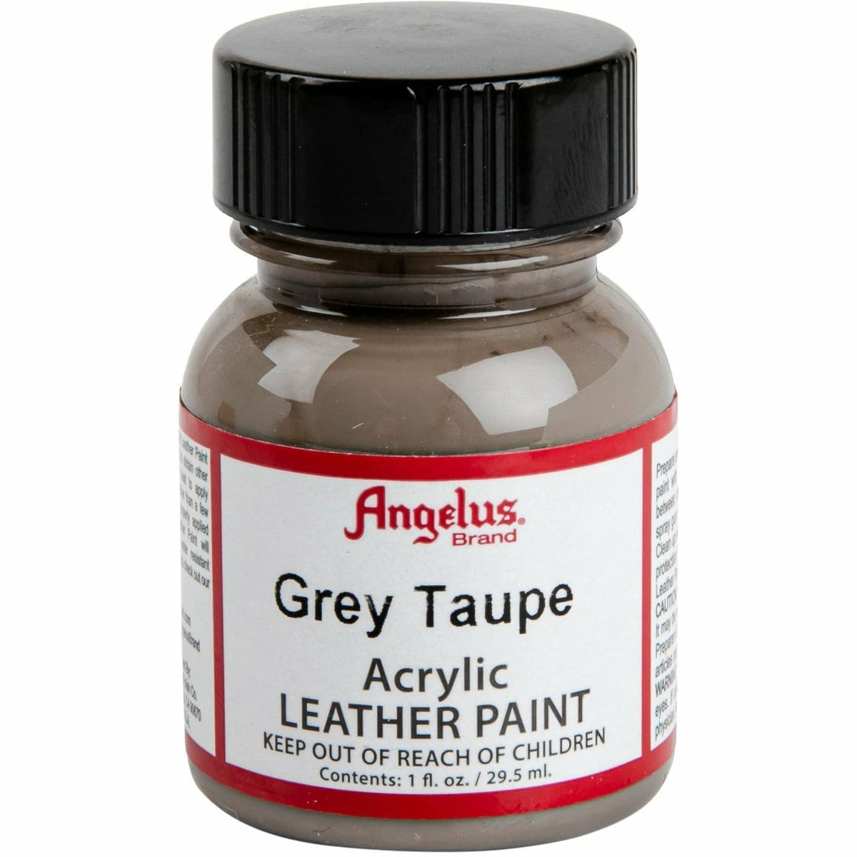 Black Angelus Acrylic Paint Grey Taupe #166 29Ml Use On Leather, Vinyl Or Fabric Leather Paints