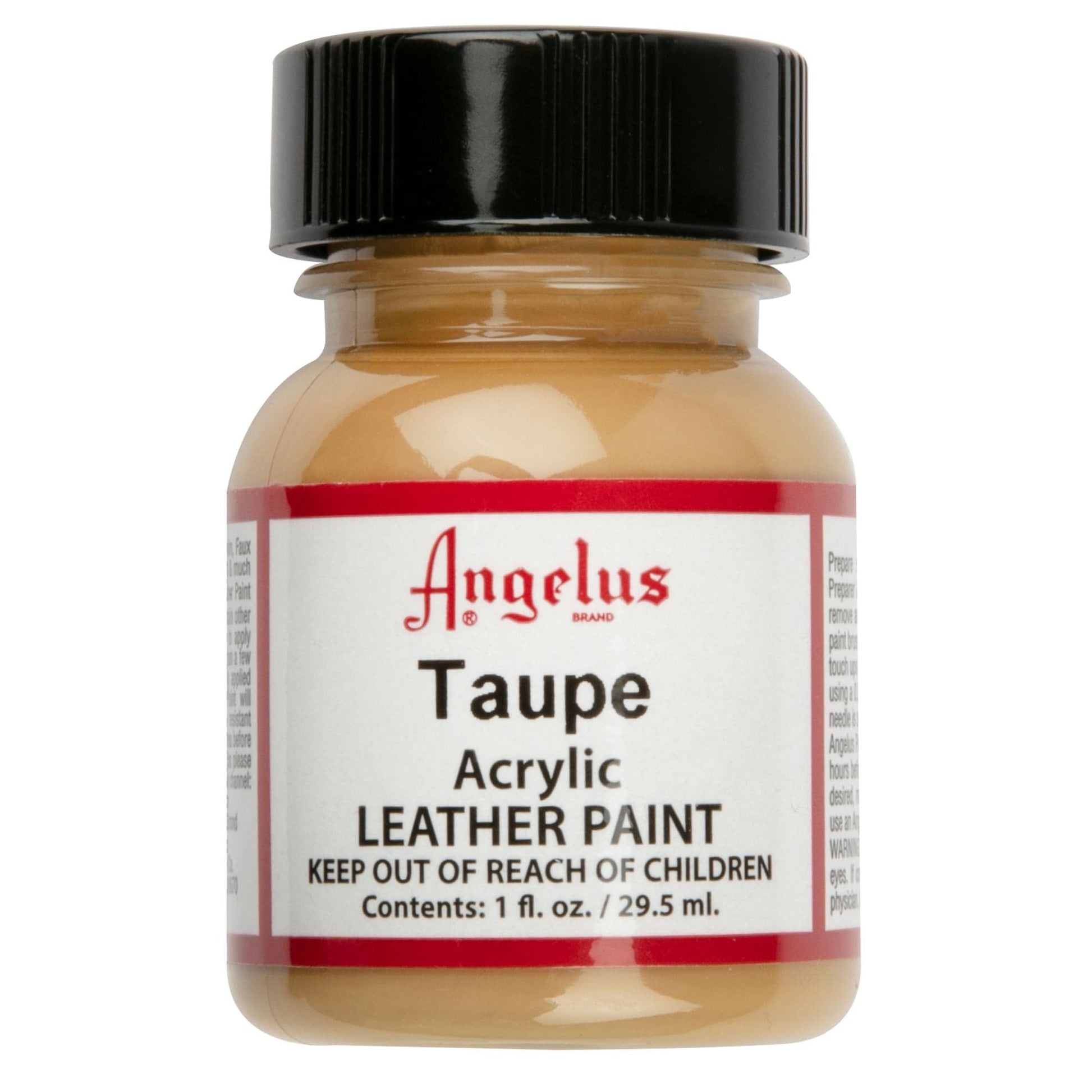 Beige Angelus Acrylic Paint Taupe #167 29Ml Use On Leather, Vinyl Or Fabric Leather Paints