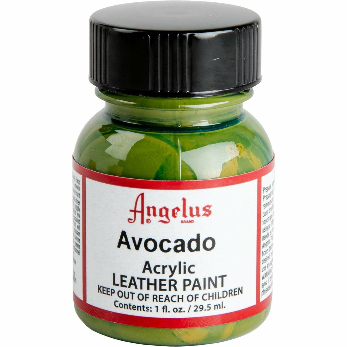 Olive Drab Angelus Acrylic Paint Avocado #170 29Ml Use On Leather, Vinyl Or Fabric Leather Paints