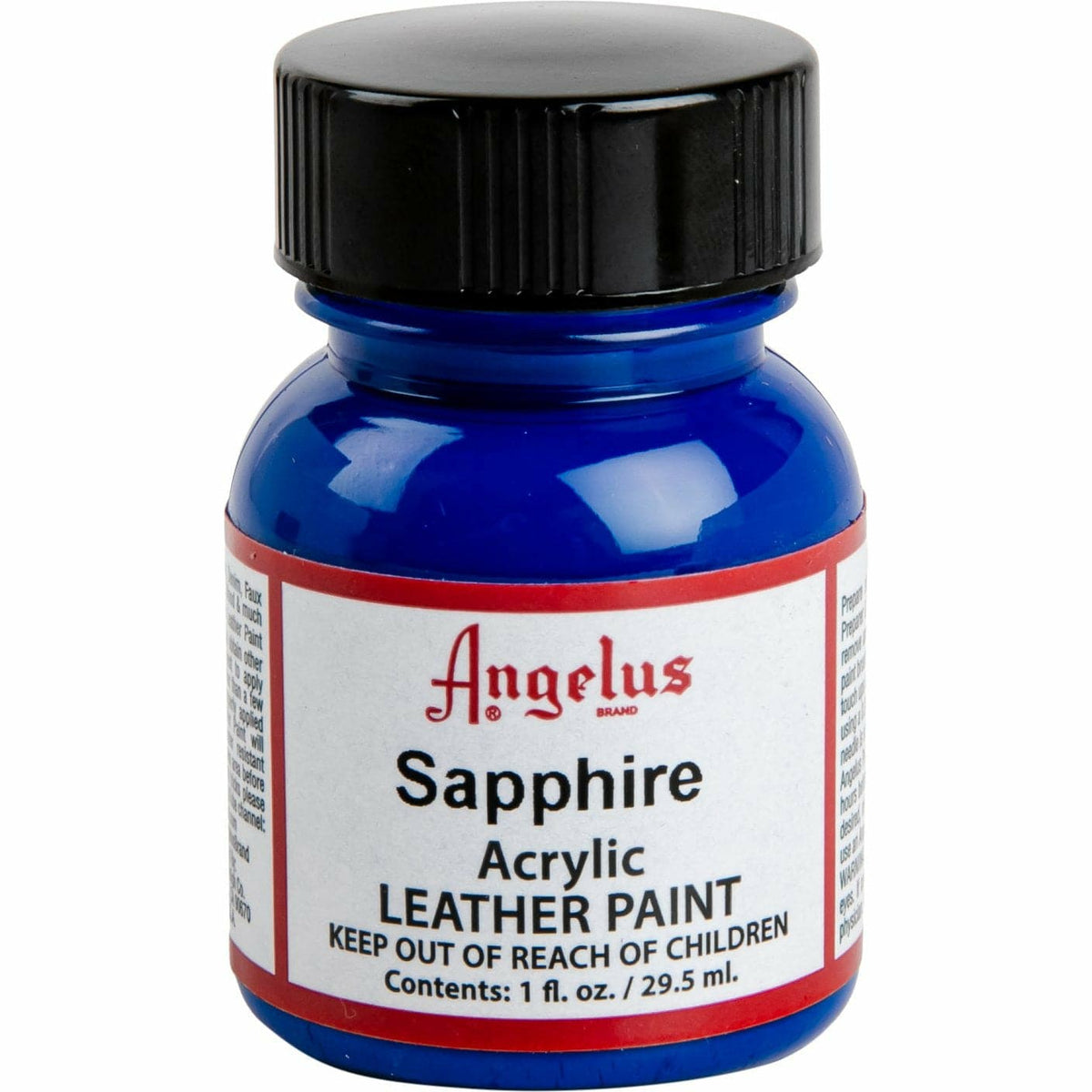 Dark Blue Angelus Acrylic Paint Sapphire #177 29Ml Use On Leather, Vinyl Or Fabric Leather Paints