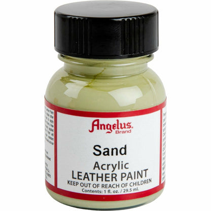 Tan Angelus Acrylic Paint Sand #182 29Ml Use On Leather, Vinyl Or Fabric Leather Paints