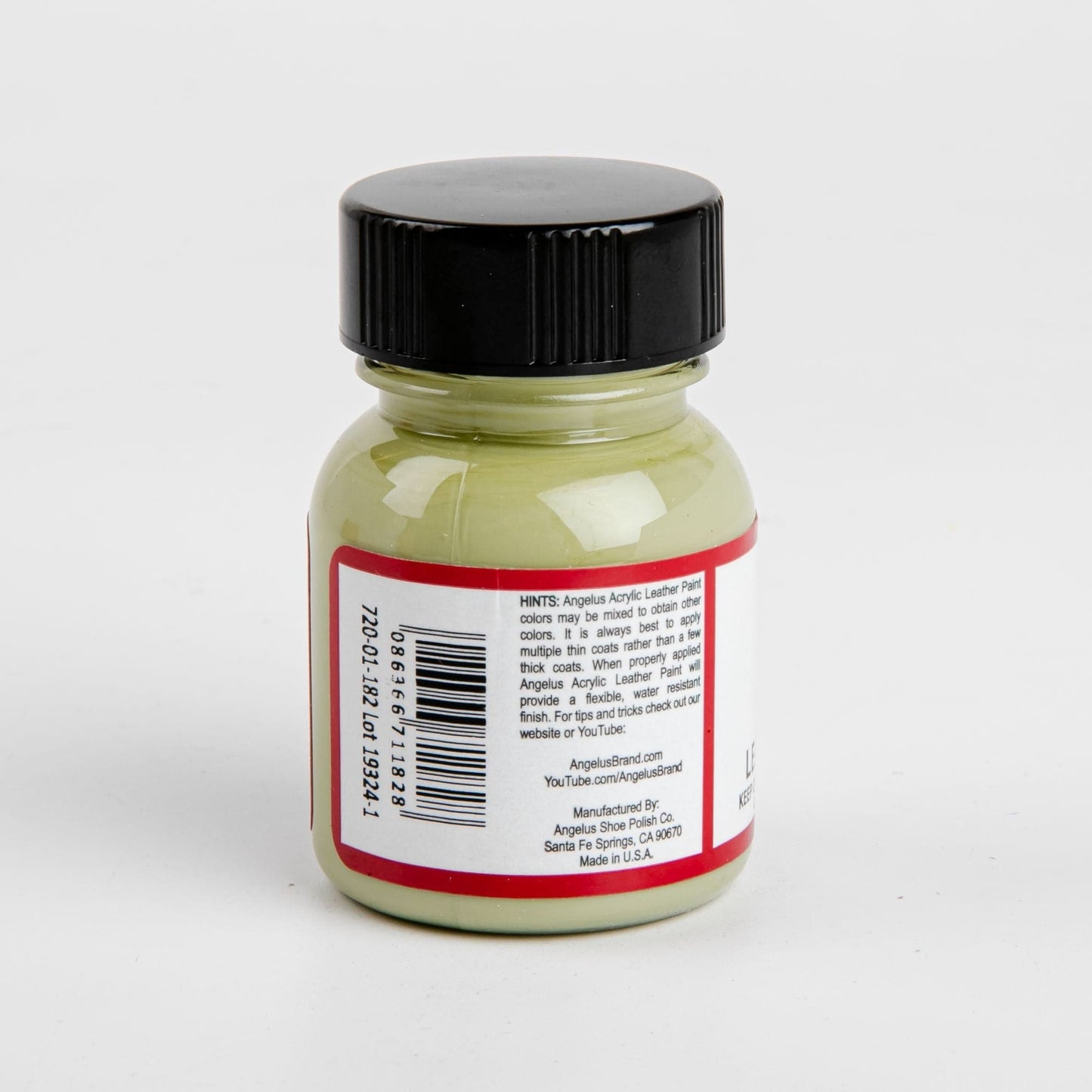 Tan Angelus Acrylic Paint Sand #182 29Ml Use On Leather, Vinyl Or Fabric Leather Paints