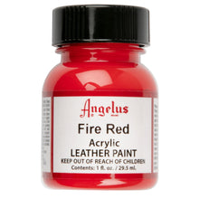 Firebrick Angelus Acrylic Paint Fire Red #185 29Ml Use On Leather, Vinyl Or Fabric Leather Paints