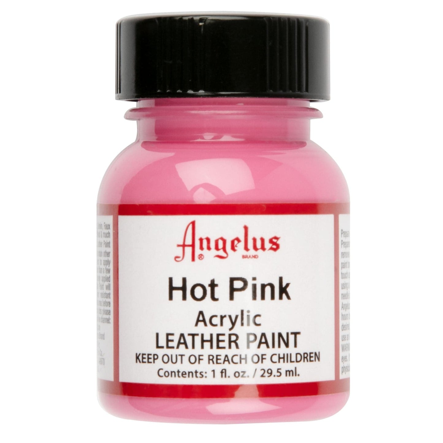 Pale Violet Red Angelus Acrylic Paint Hot Pink #186 29Ml Use On Leather, Vinyl Or Fabric Leather Paints