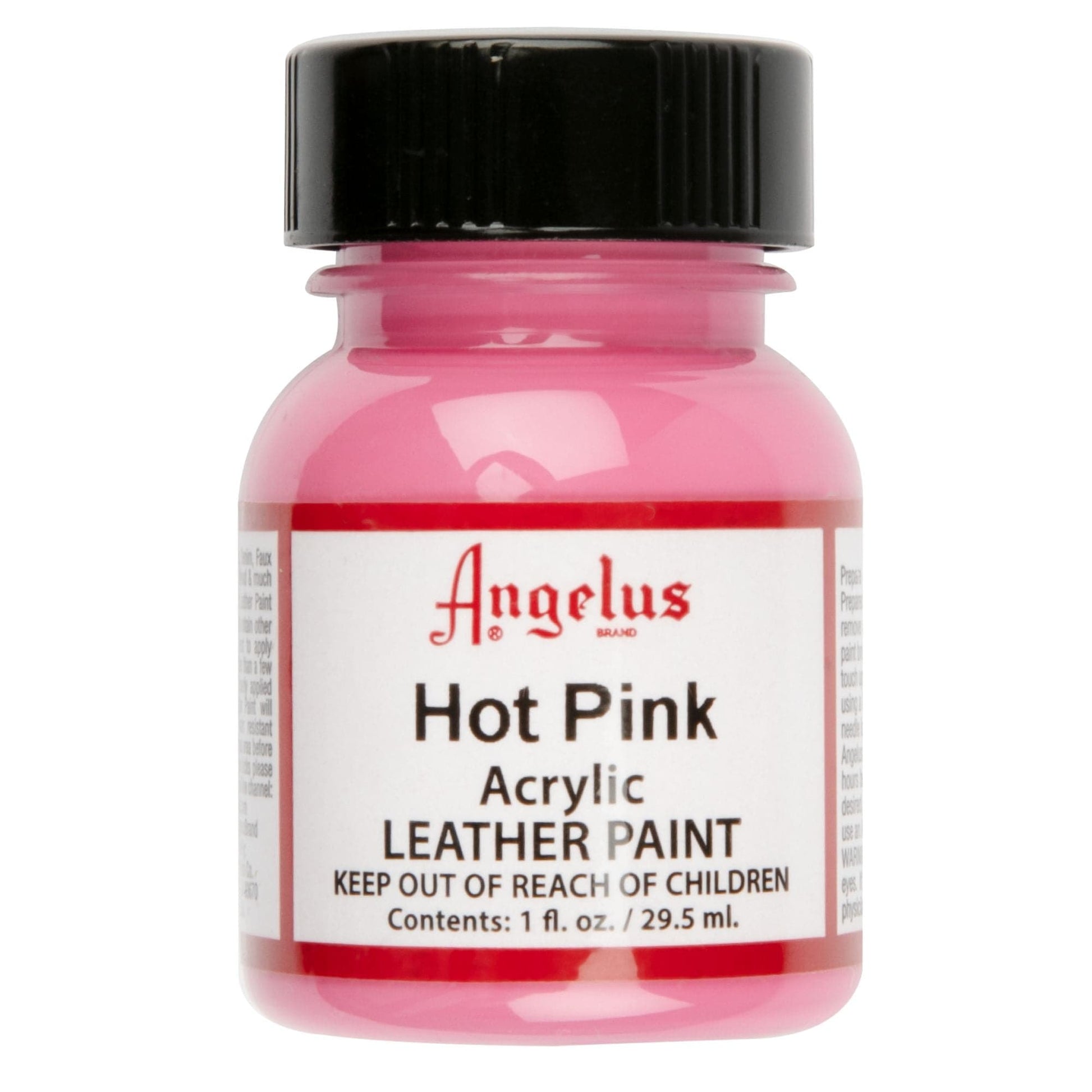 Pale Violet Red Angelus Acrylic Paint Hot Pink #186 29Ml Use On Leather, Vinyl Or Fabric Leather Paints